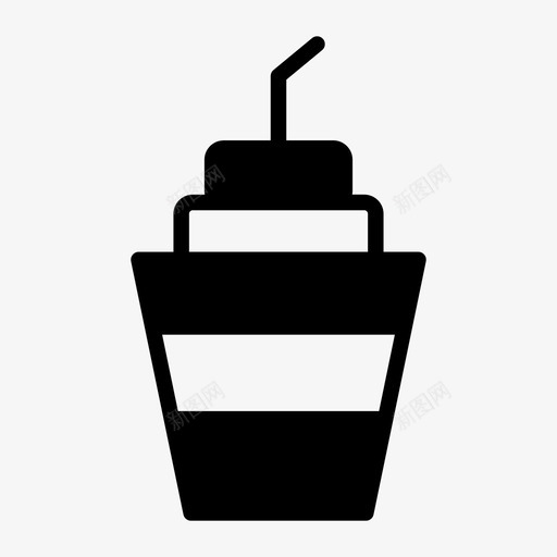 饮料果汁苏打水图标svg_新图网 https://ixintu.com 吸管 果汁 电影收藏 苏打水 饮料