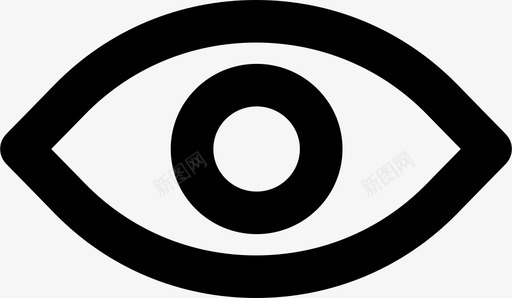 人眼视图视觉图标svg_新图网 https://ixintu.com 人眼 人眼md轮廓 视图 视觉