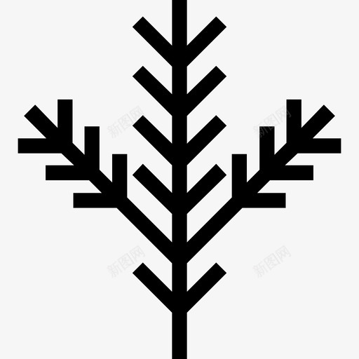 树枝秋天树叶图标svg_新图网 https://ixintu.com 冬天 圣诞雕文图标 树叶 树枝 秋天 雪 雪花