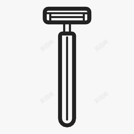 安全剃须刀理发店胡须图标svg_新图网 https://ixintu.com 剃须刀 头发 安全剃须刀 理发店 胡子 胡须