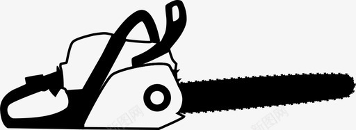 电锯伐木机器图标svg_新图网 https://ixintu.com 伐木 工具 机器 电锯
