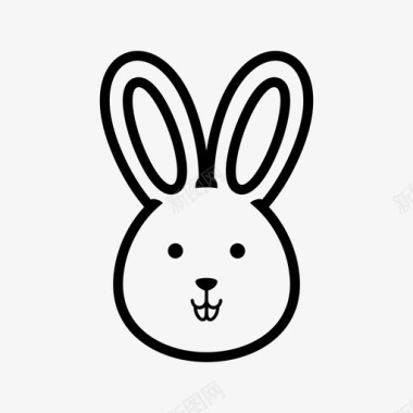 兔子动物卡通图标图标