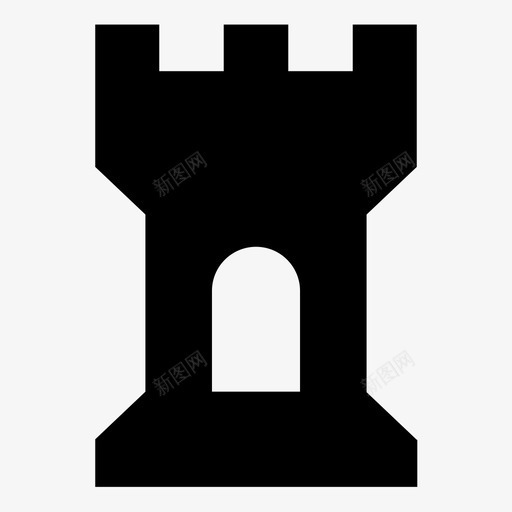 塔城堡遗产图标svg_新图网 https://ixintu.com 历史 城堡 塔 赌场 遗产