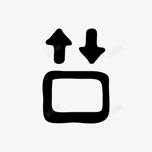 电梯手绘材料图标svg_新图网 https://ixintu.com 手绘 手绘材料设计图标 材料设计 电梯