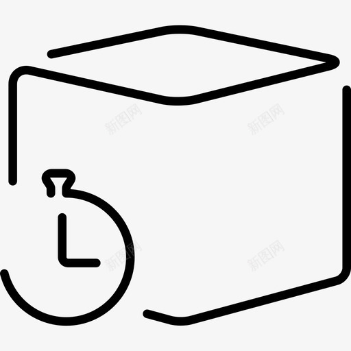 物流箱和超薄钟表商业工具商业物流超薄图标svg_新图网 https://ixintu.com 商业 物流箱和超薄钟表商业工具 物流超薄