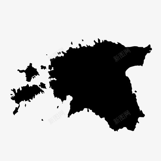 爱沙尼亚地图国家东部图标svg_新图网 https://ixintu.com 东部 国家 欧洲 爱沙尼亚地图