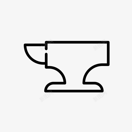 铁砧建造耐用图标svg_新图网 https://ixintu.com 坚固 坚韧 建造 耐用 铁砧