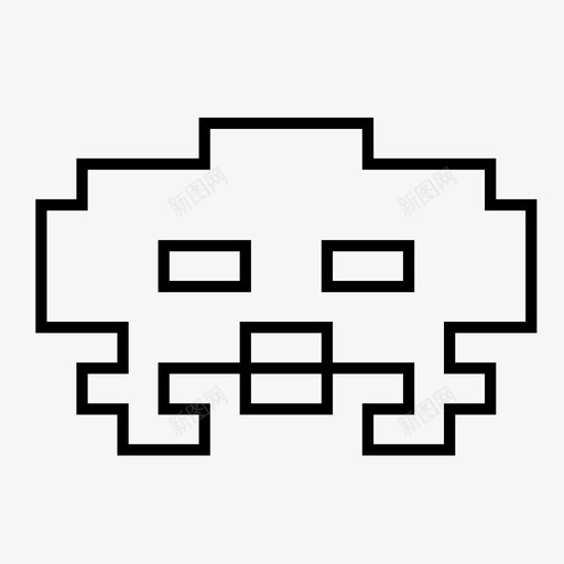 外星人虫子乐趣图标svg_新图网 https://ixintu.com 乐趣 外星人 太空入侵者 游戏 电子游戏 虫子
