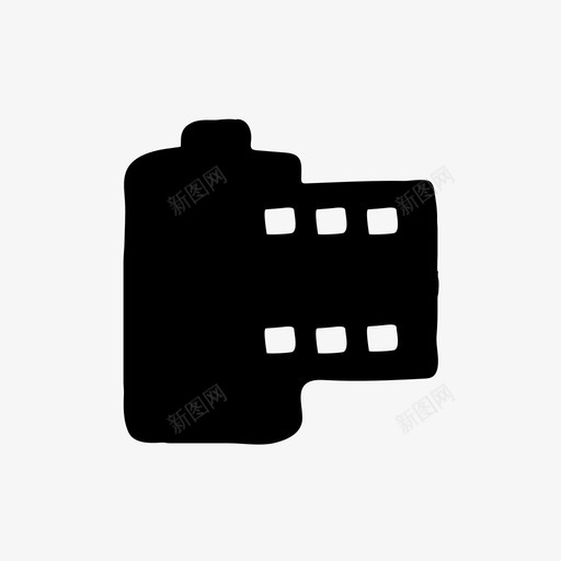 胶卷手绘素描图标svg_新图网 https://ixintu.com 手绘 手绘材料设计图标 素描 胶卷