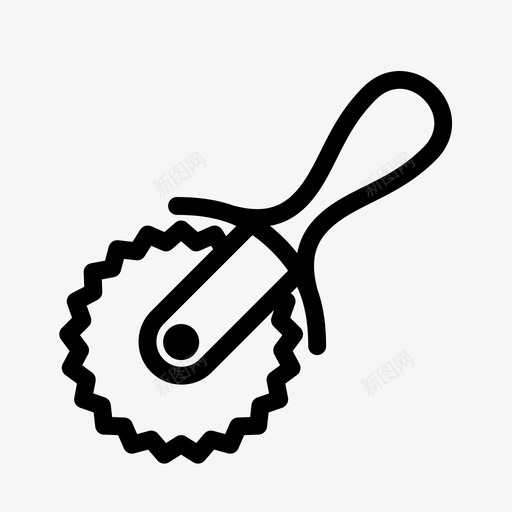 披萨刀金属切片机披萨滚筒图标svg_新图网 https://ixintu.com 家俱 披萨刀 披萨滚筒 金属切片机