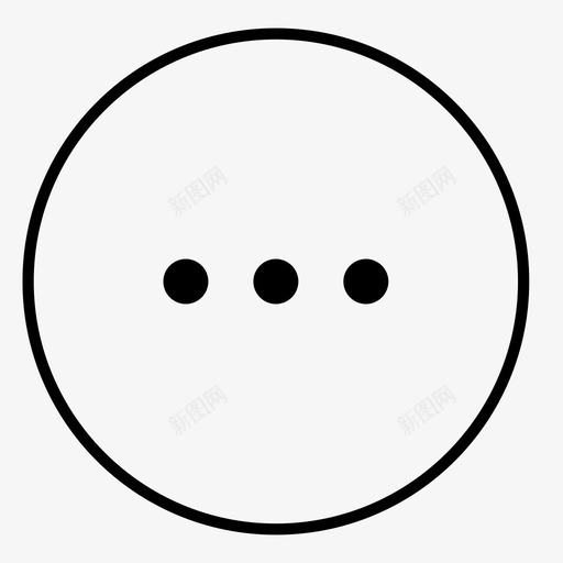 更多省略号音乐图标svg_新图网 https://ixintu.com 更多 省略号 音乐