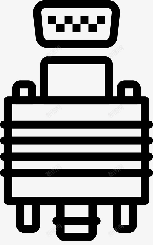 dvi插头电缆连接器图标svg_新图网 https://ixintu.com dvi插头 smashicons连接器电缆外形图 电缆 连接器