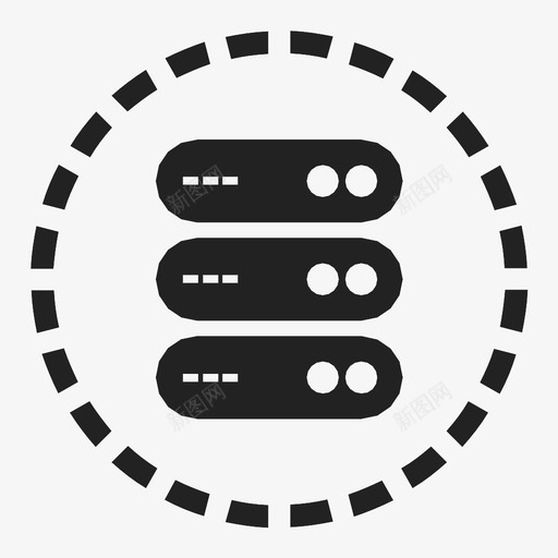 服务器数据统计图标svg_新图网 https://ixintu.com 存储 数据 服务器 硬盘 统计
