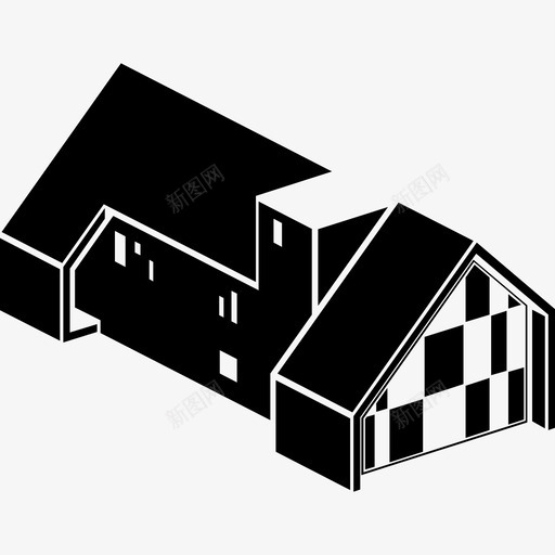 房子建筑房屋图标svg_新图网 https://ixintu.com 建筑 房子 房屋
