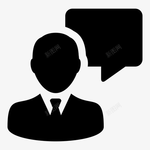 商人语音泡泡聊天会议图标svg_新图网 https://ixintu.com 人物 会议 商人语音泡泡 商务聊天 气泡 消息 用户 聊天 语音 谈话 谈话矢量图标