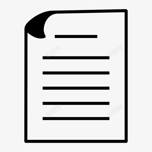 纸张散页笔记本图标svg_新图网 https://ixintu.com 办公室写作 单词 散页 笔记本 纸张 纸张填充