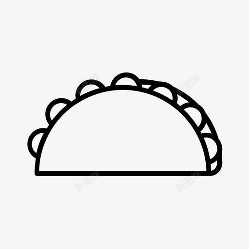 玉米煎饼美洲玉米图标svg_新图网 https://ixintu.com 墨西哥 快餐 玉米 玉米煎饼 美洲