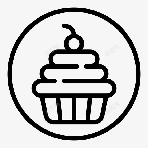蛋糕面包店甜点图标svg_新图网 https://ixintu.com 派 甜点 蛋糕 面包店 食物