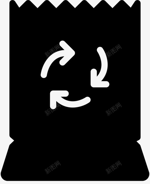 回收袋生态工业图标svg_新图网 https://ixintu.com 史密克生态固体 回收袋 工业 生态