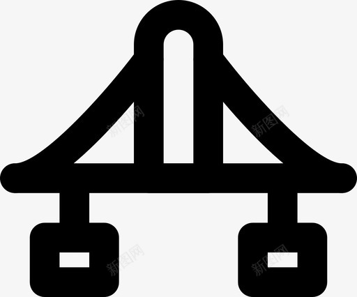 桥梁建筑城市图标svg_新图网 https://ixintu.com smashicons城市景观md概述 城市 城市景观 建筑 桥梁