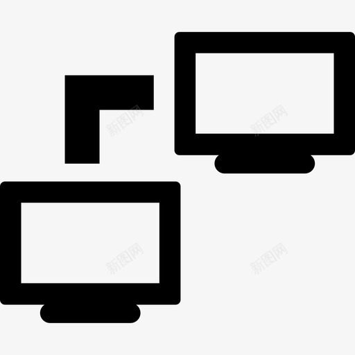 网络计算机连接图标svg_新图网 https://ixintu.com lan pc web元素 网络 计算机 连接