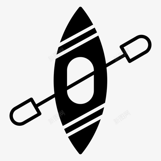 划船独木舟森林图标svg_新图网 https://ixintu.com 冒险第2部分 划船 户外 森林 独木舟 野生动物