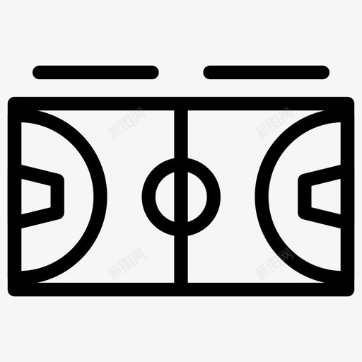 篮球场场地运动图标svg_新图网 https://ixintu.com 场地 篮球场 篮球场运动 运动