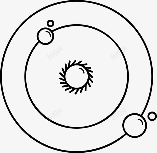 太阳系天文学行星图标svg_新图网 https://ixintu.com 天文学 太空 太阳 太阳系 行星