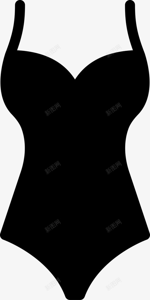 一件式泳衣服装时尚图标svg_新图网 https://ixintu.com 一件式泳衣 女性 时尚 时尚偶像女性服装固体 服装