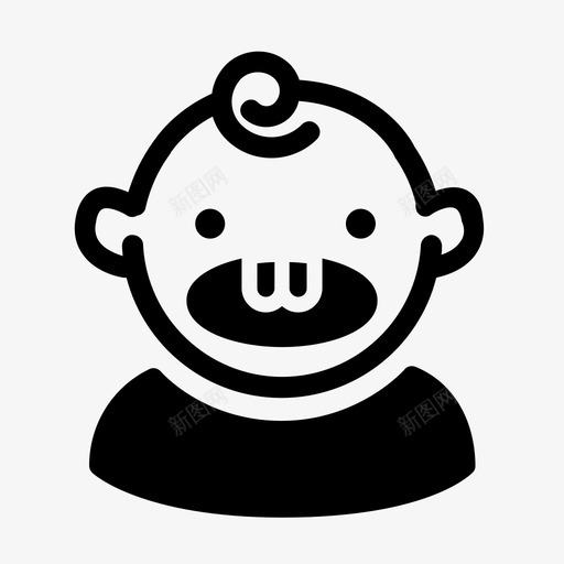 婴儿牙齿牙科牙医图标svg_新图网 https://ixintu.com 口腔卫生 婴儿牙齿 牙医 牙科 牙齿 迷你图标集固体牙齿牙医牙科