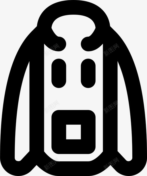 连帽衫服装时尚图标svg_新图网 https://ixintu.com smashicons男装md轮廓 时尚 服装 男士 连帽衫