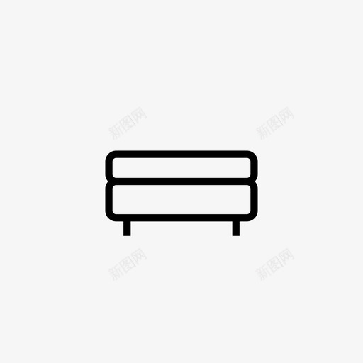 脚凳家具内饰图标svg_新图网 https://ixintu.com 内饰 家具 座椅 现代 脚凳