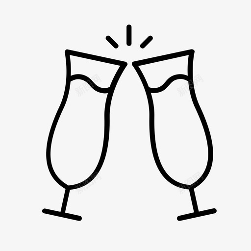 庆祝祝贺喝酒图标svg_新图网 https://ixintu.com 喝酒 庆祝 毕业 祝贺 聚会