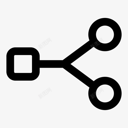 拆分剪切中断图标svg_新图网 https://ixintu.com 中断 分发 剪切 拆分
