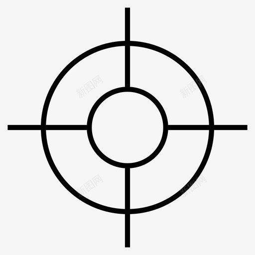 瞄准十字准星瞄准箭图标svg_新图网 https://ixintu.com 十字准星 射击 瞄准 瞄准箭 简单