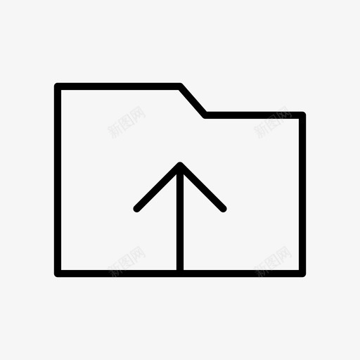 文件夹上载箭头桌面图标svg_新图网 https://ixintu.com 文件 文件夹上载 桌面 箭头