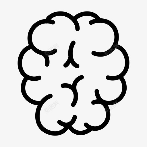 大脑生物学思维图标svg_新图网 https://ixintu.com 大脑 思想 思维 生物学 科学
