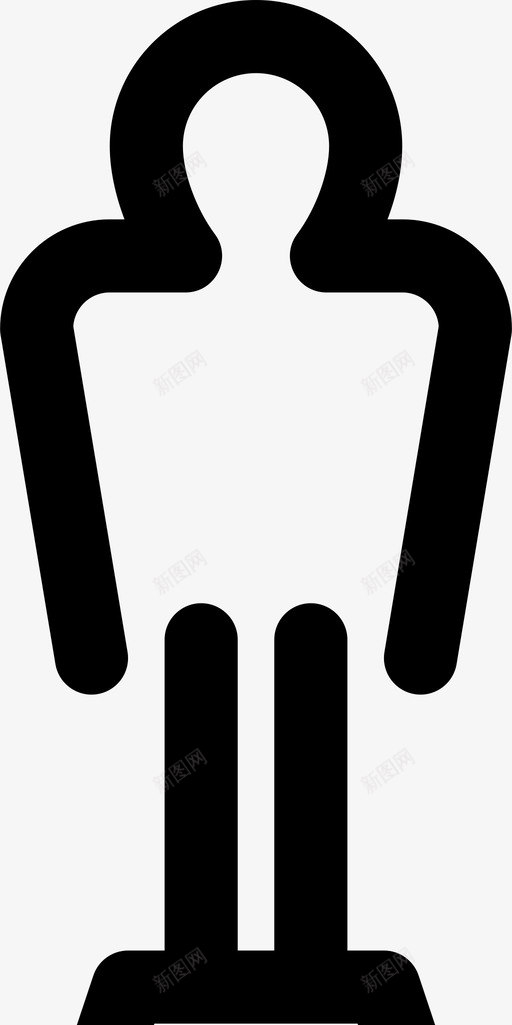 雕像奖项人物图标svg_新图网 https://ixintu.com 人物 奖励 奖项 奥斯卡 生活方式 电影 雕像