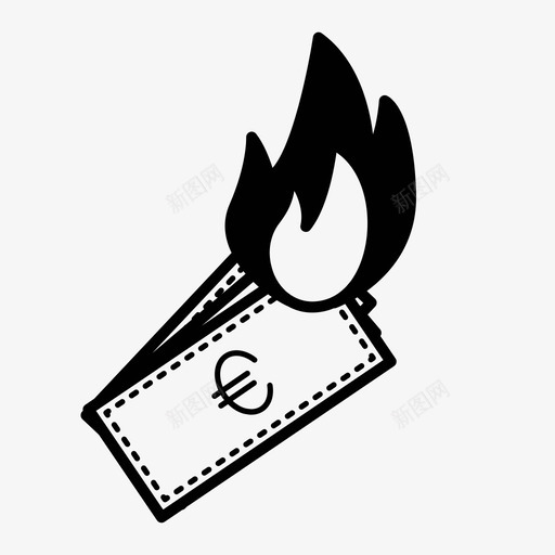 烧钱图标svg_新图网 https://ixintu.com 烧钱
