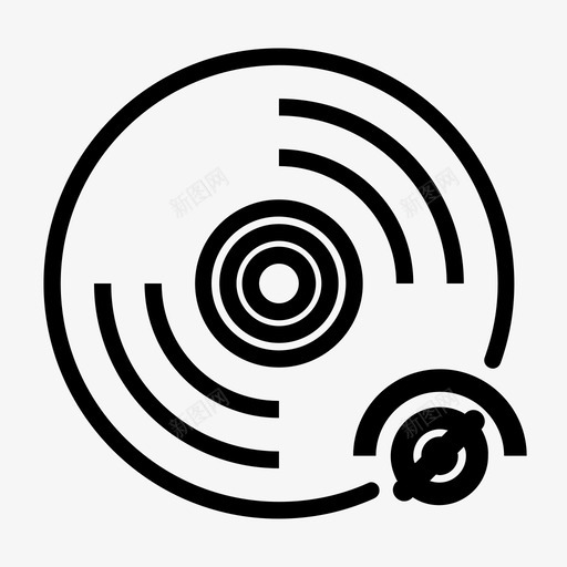 不可见光盘cd数据图标svg_新图网 https://ixintu.com cd 不可见光盘 光盘卷1 存储 数据 隐藏