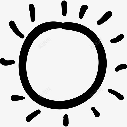 太阳手绘不规则形状手绘沙滩手绘细部图标svg_新图网 https://ixintu.com 太阳手绘不规则形状 手绘沙滩 手绘细部