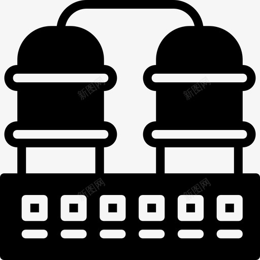 炼油厂工厂工业图标svg_新图网 https://ixintu.com 工业 工厂 炼油厂 生产 粉碎工业固体
