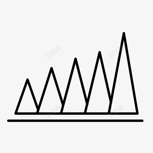 峰值业务图表图标svg_新图网 https://ixintu.com 业务 信息图形元素行 图表 峰值 报表