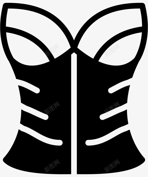 紧身胸衣服装时尚图标svg_新图网 https://ixintu.com 女士 时尚 时尚女装 服装 紧身胸衣