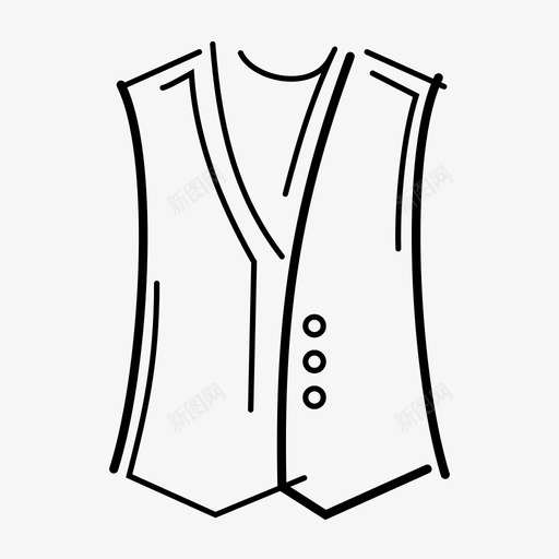 背心衣服腰大衣图标svg_新图网 https://ixintu.com 背心 腰大衣 衣服