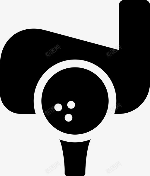 高尔夫田径球类图标svg_新图网 https://ixintu.com 充满生活方式 球杆 球类 田径 运动 铁杆 高尔夫
