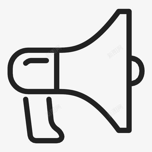 扩音器扬声器麦克风图标svg_新图网 https://ixintu.com 声音 扩音器 扬声器 麦克风