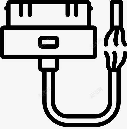 iPhone4断线连接器smashicons连接器电缆轮廓图标svg_新图网 https://ixintu.com iPhone4断线 smashicons连接器电缆轮廓 连接器