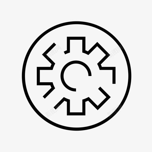 齿轮选项小齿轮图标svg_新图网 https://ixintu.com 小齿轮 用户界面圆形按钮 设置 选项 齿轮