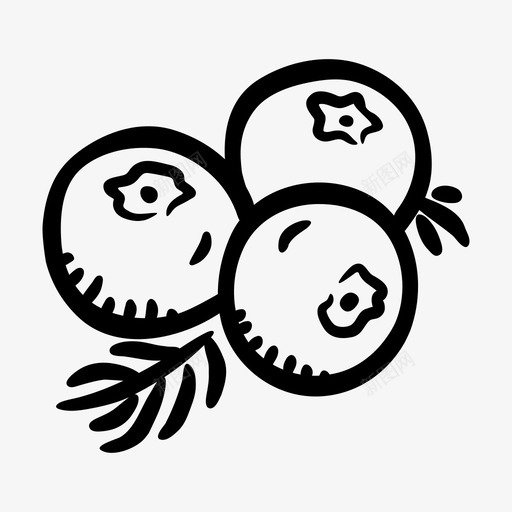 杜松子蓝莓药草图标svg_新图网 https://ixintu.com 杜松子 药草 蓝莓 配料 香料